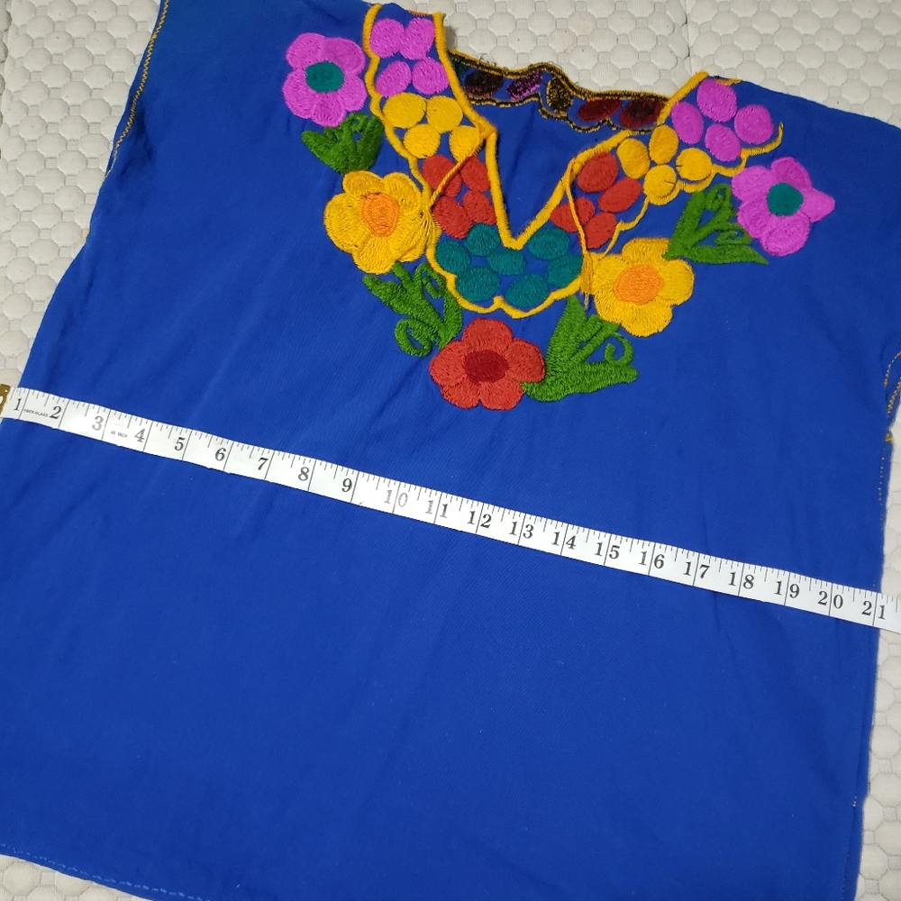 Embroidered Mexican Peasant Top